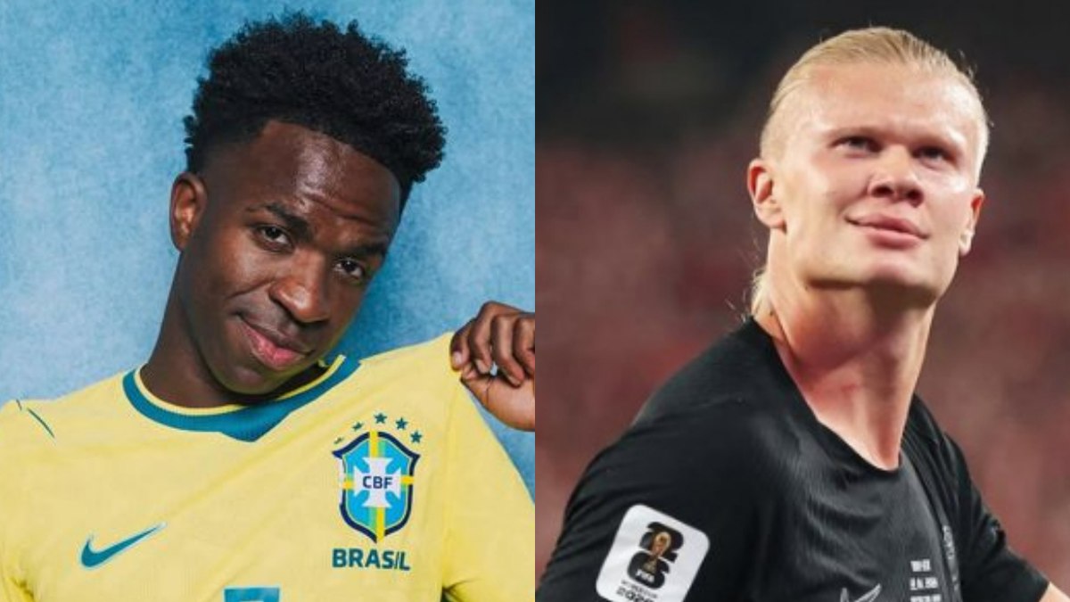Haaland reage a meme com Vini Jr inspirado em As Branquelas