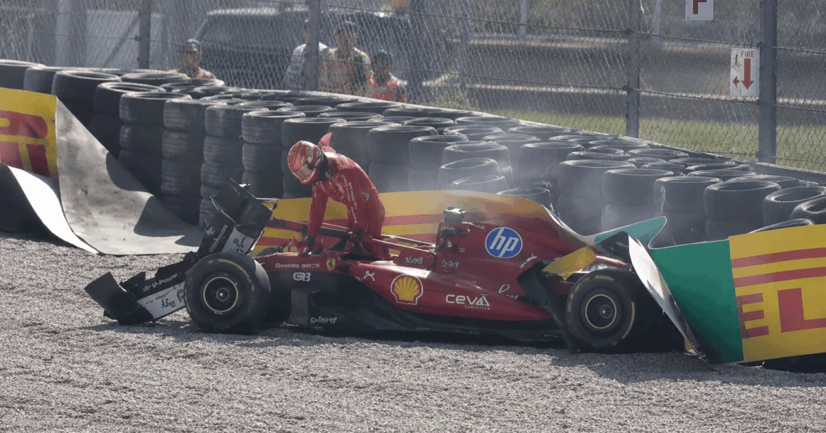 Batida de Charles Leclerc interrompe GP da Itália de Fórmula 1