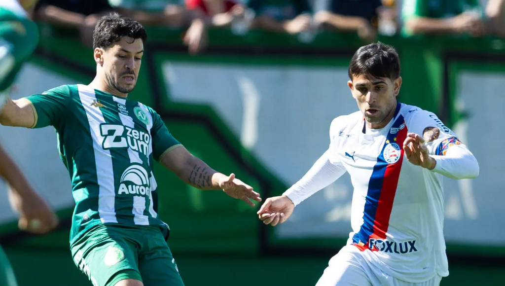 Chapecoense busca empate diante do Bahia em jogo de seis gols no Brasileirão
