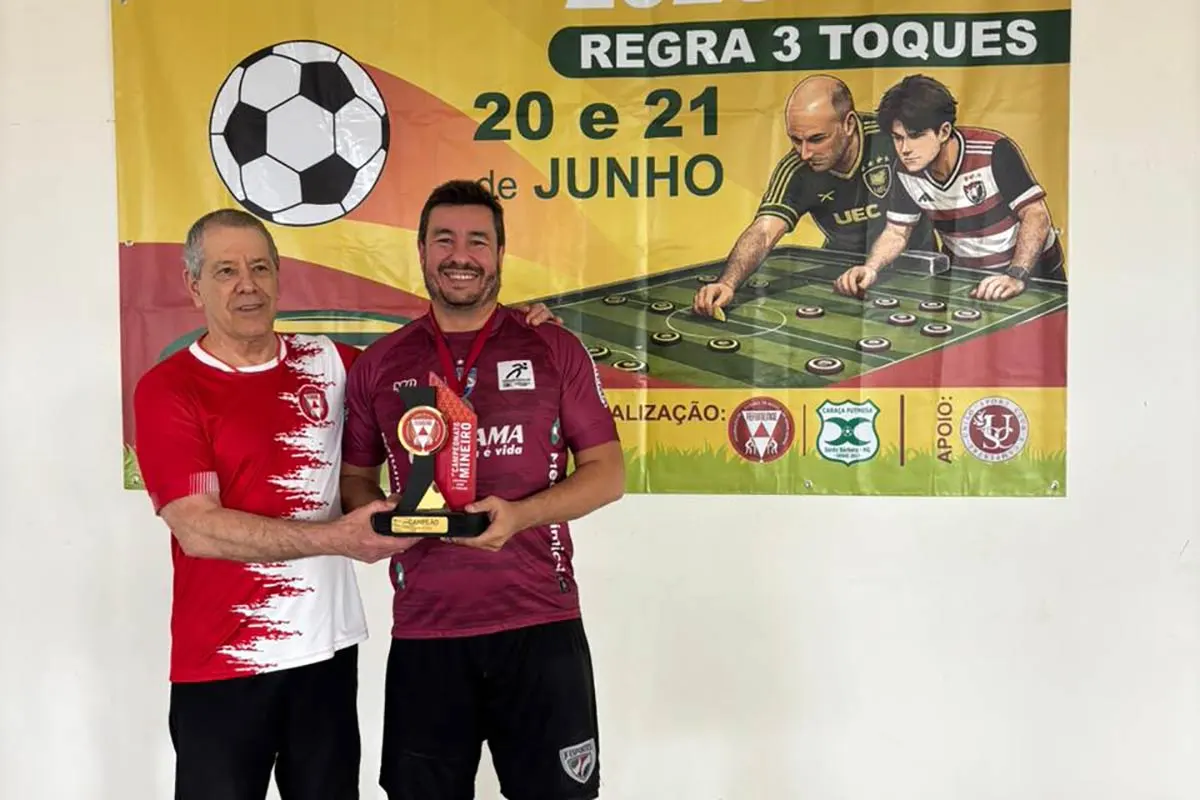 Juiz-forano conquista o 11° título estadual de futebol de mesa