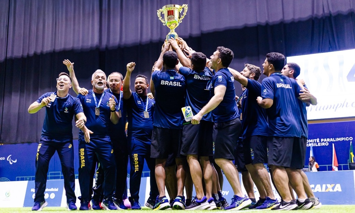 Brasil é hepatcampeão da Copa América de futebol de cegos em São Paulo